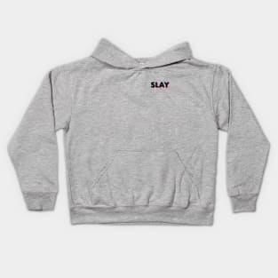 Slay Glitch black small Kids Hoodie